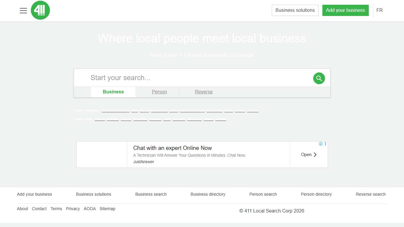 Canada's Local Search Engine 411.ca